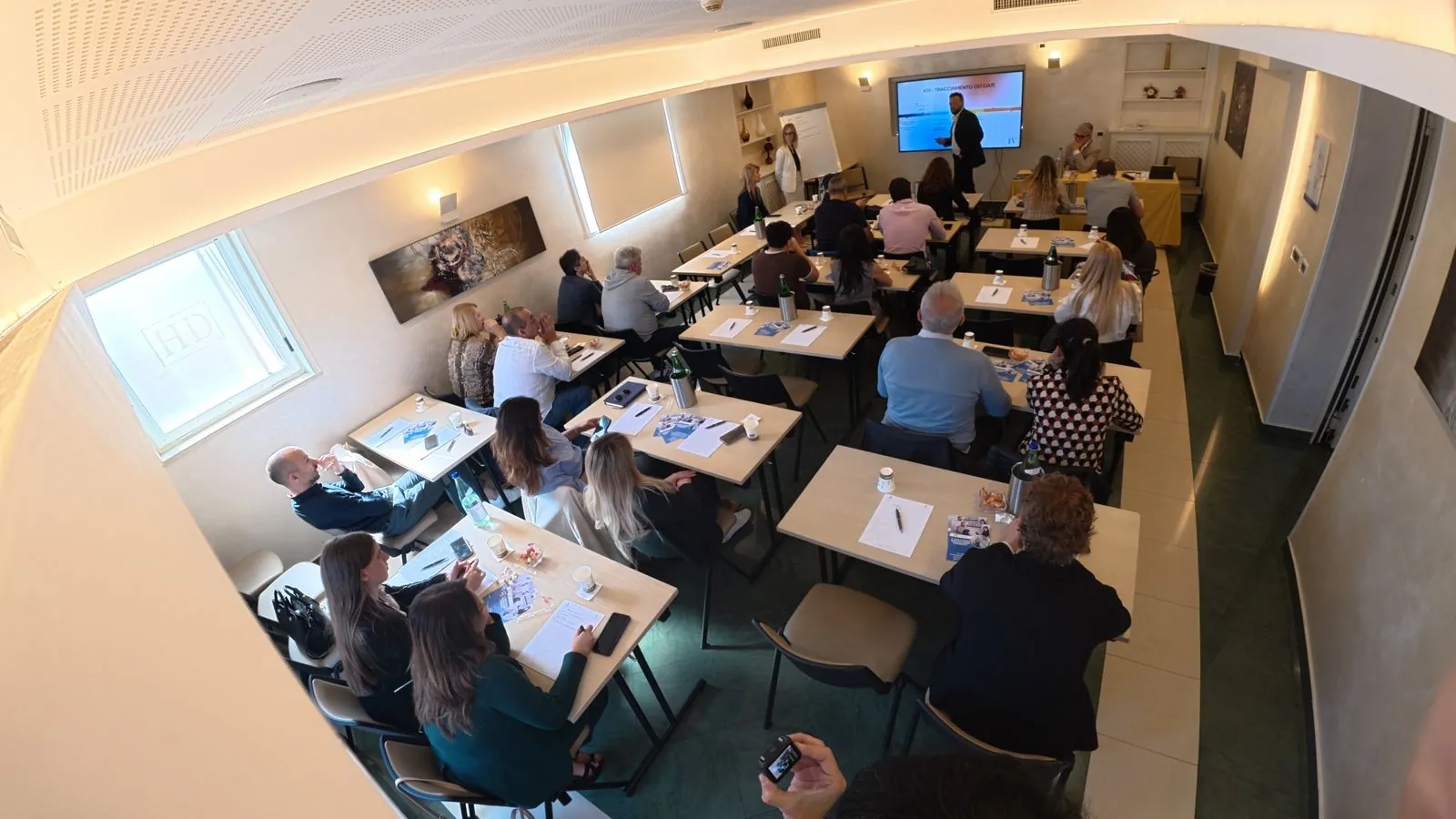 La sala piena di titolari durante l'evento Studio Odontoiatrico Efficiente di aprile 2026 a Roma