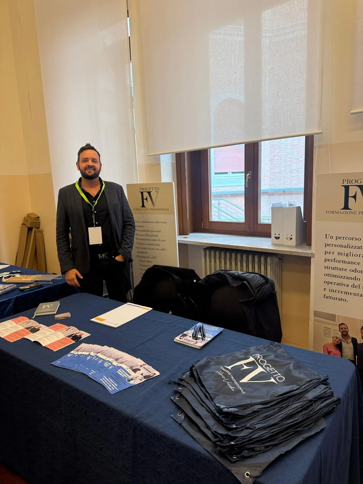 Federico Vecchio allo stand di Progetto FV
